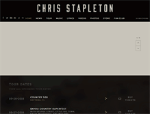 Tablet Screenshot of chrisstapleton.com